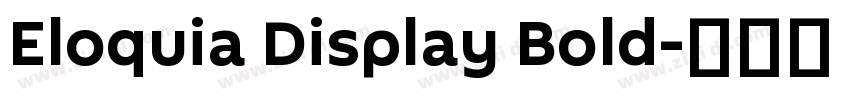 Eloquia Display Bold字体转换
